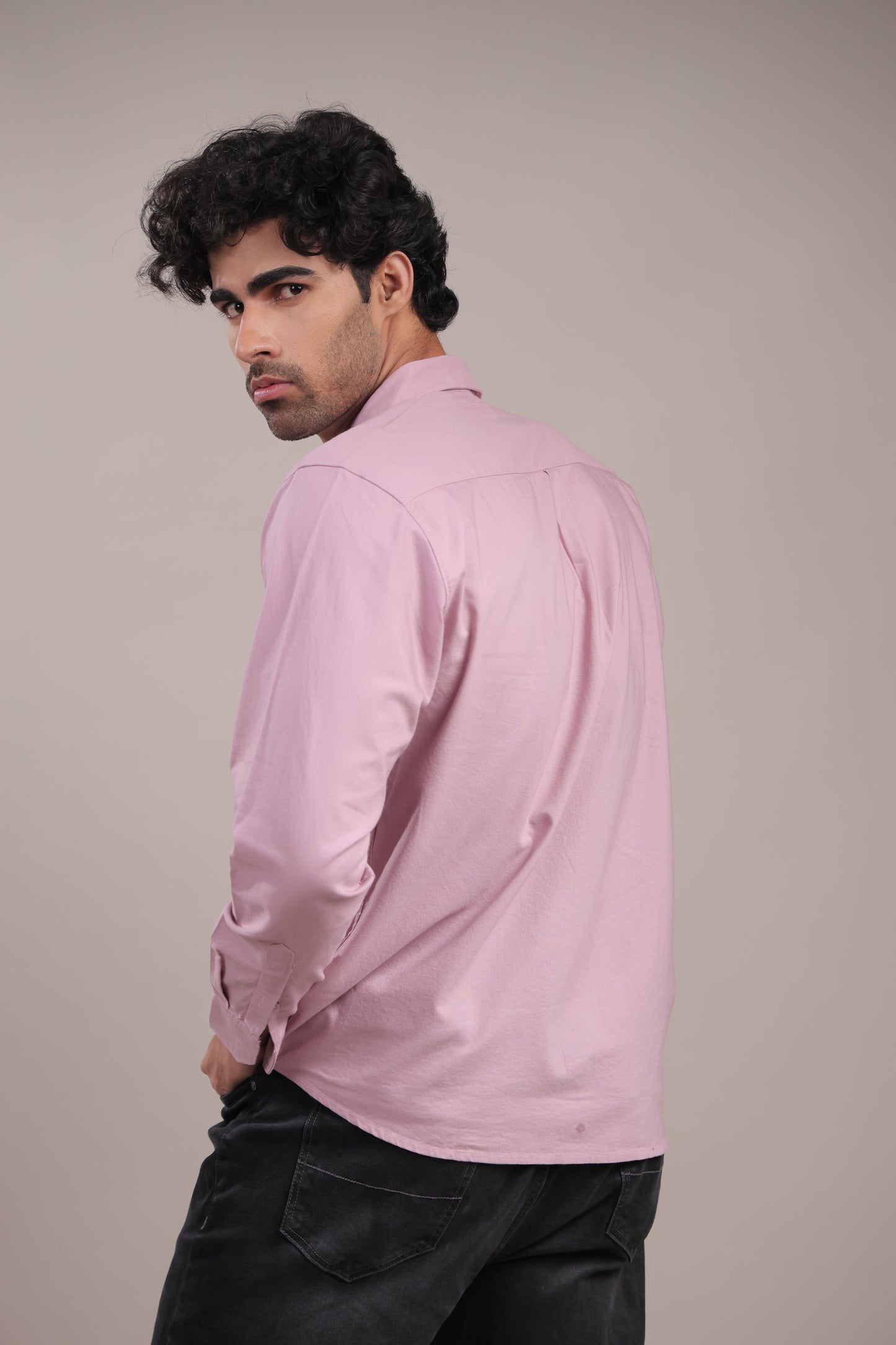 Niyam – Plain Pink Oxford Shirt