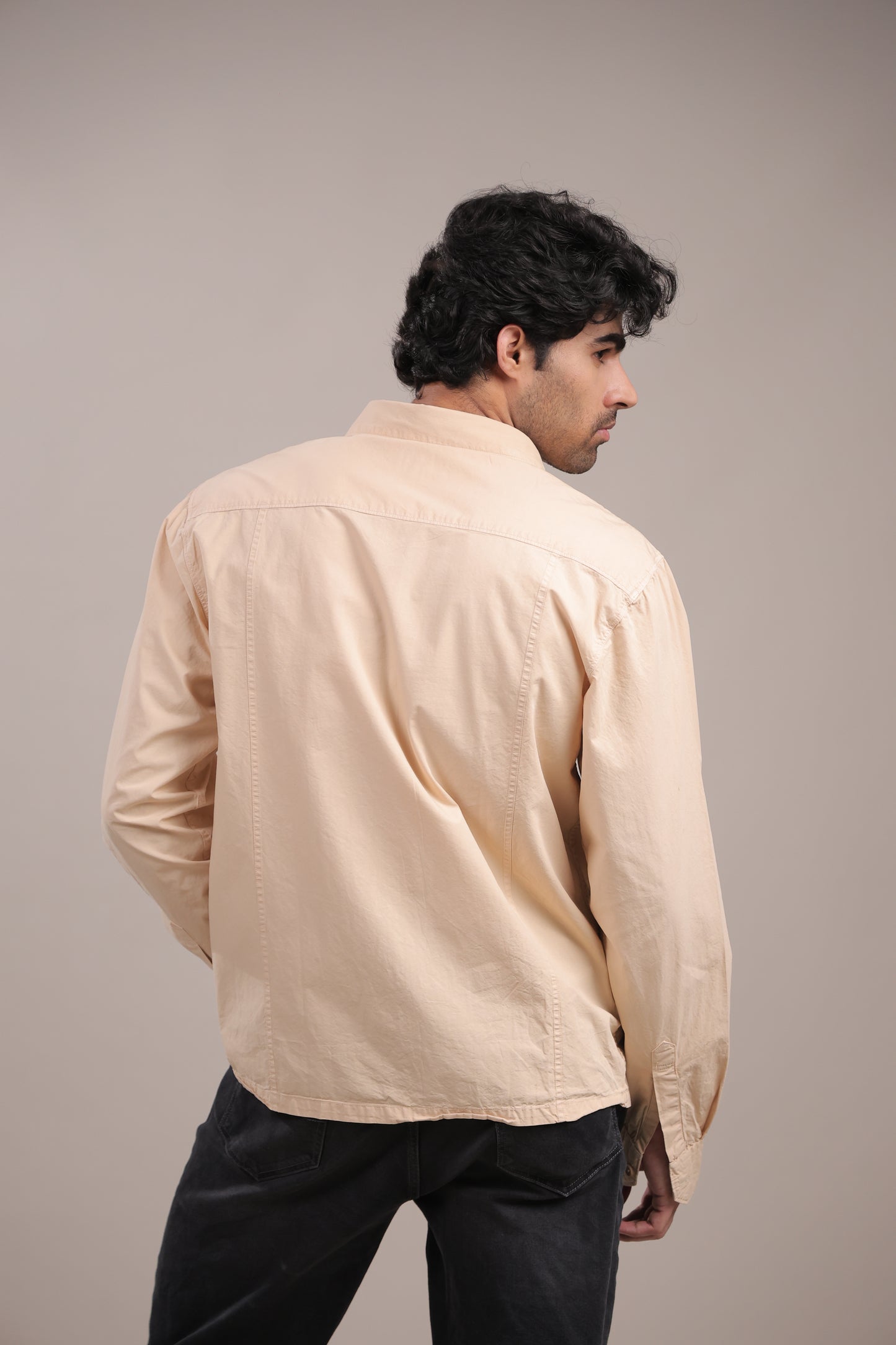 Prakriti – Cream Embroidered Recycled Shirt