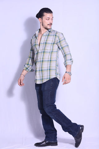 Light Grey Check Shirt