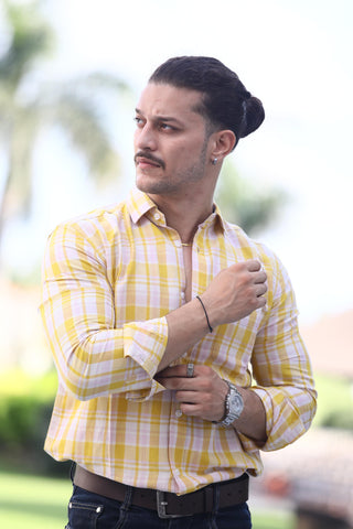 Yellow Check Shirt