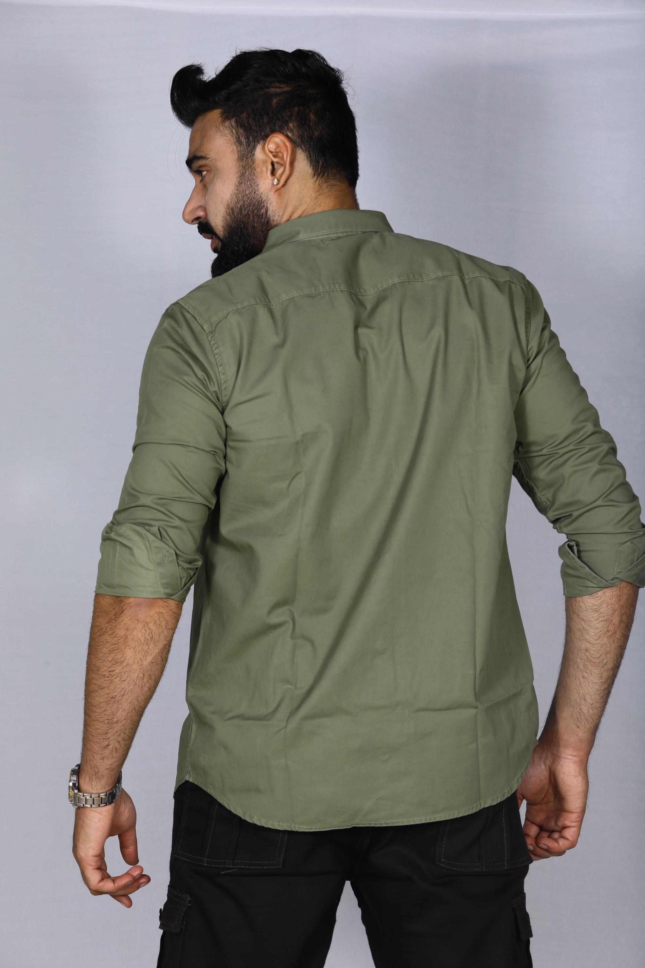 Green Double Pocket Shirt