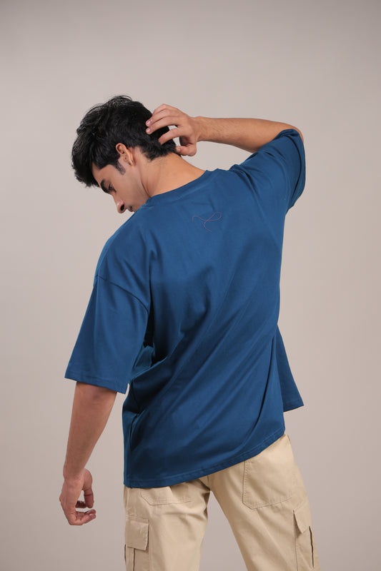 Shunya – Plain Blue T-Shirt