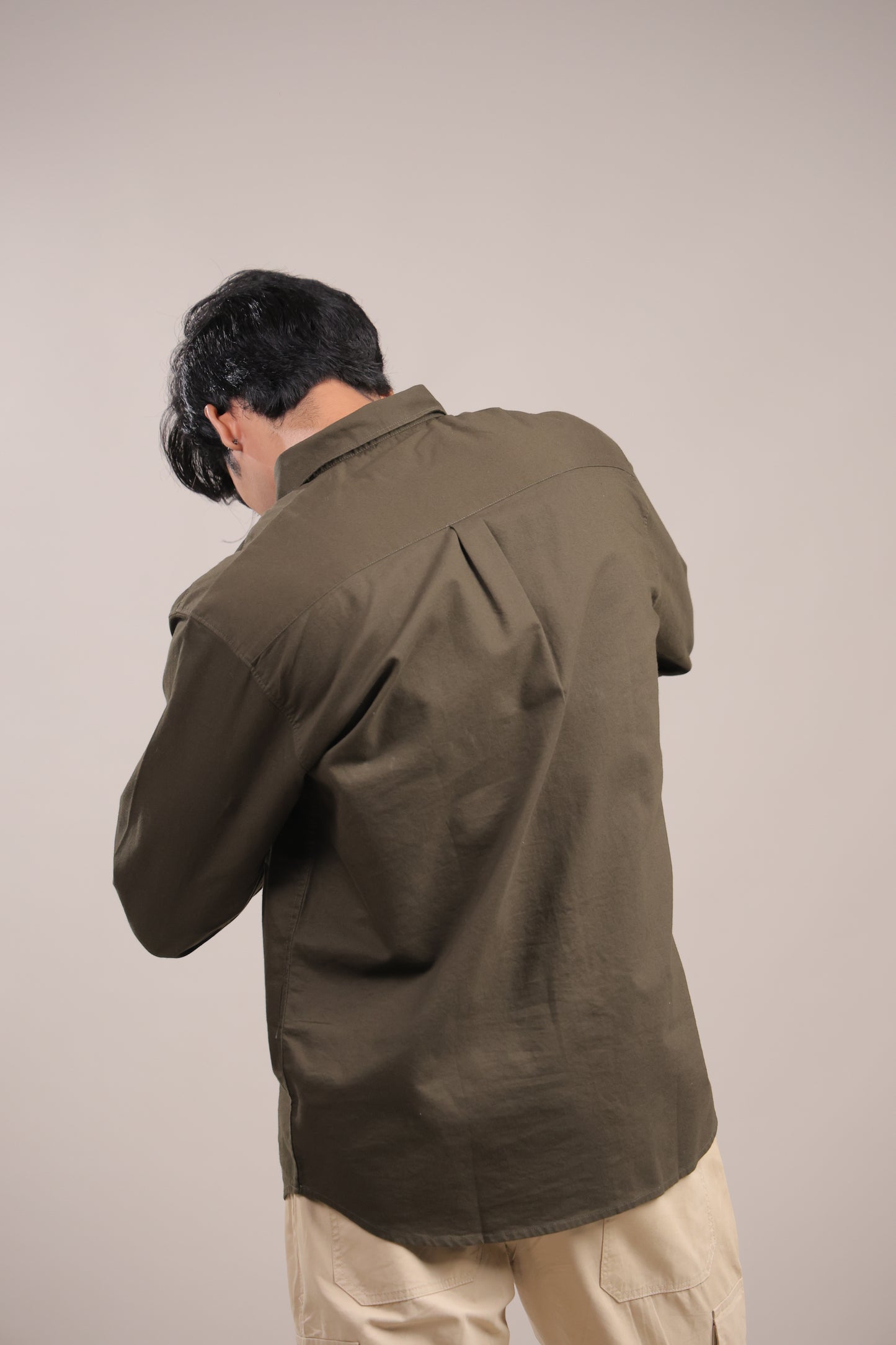 Niyam – Plain Dark Green Oxford Shirt