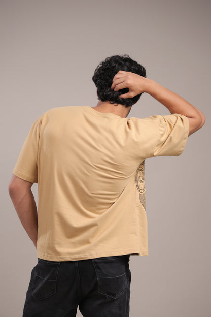 Sutra – Cream Embroidered T-Shirt