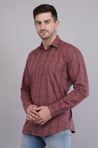 Terracotta Check Shirt