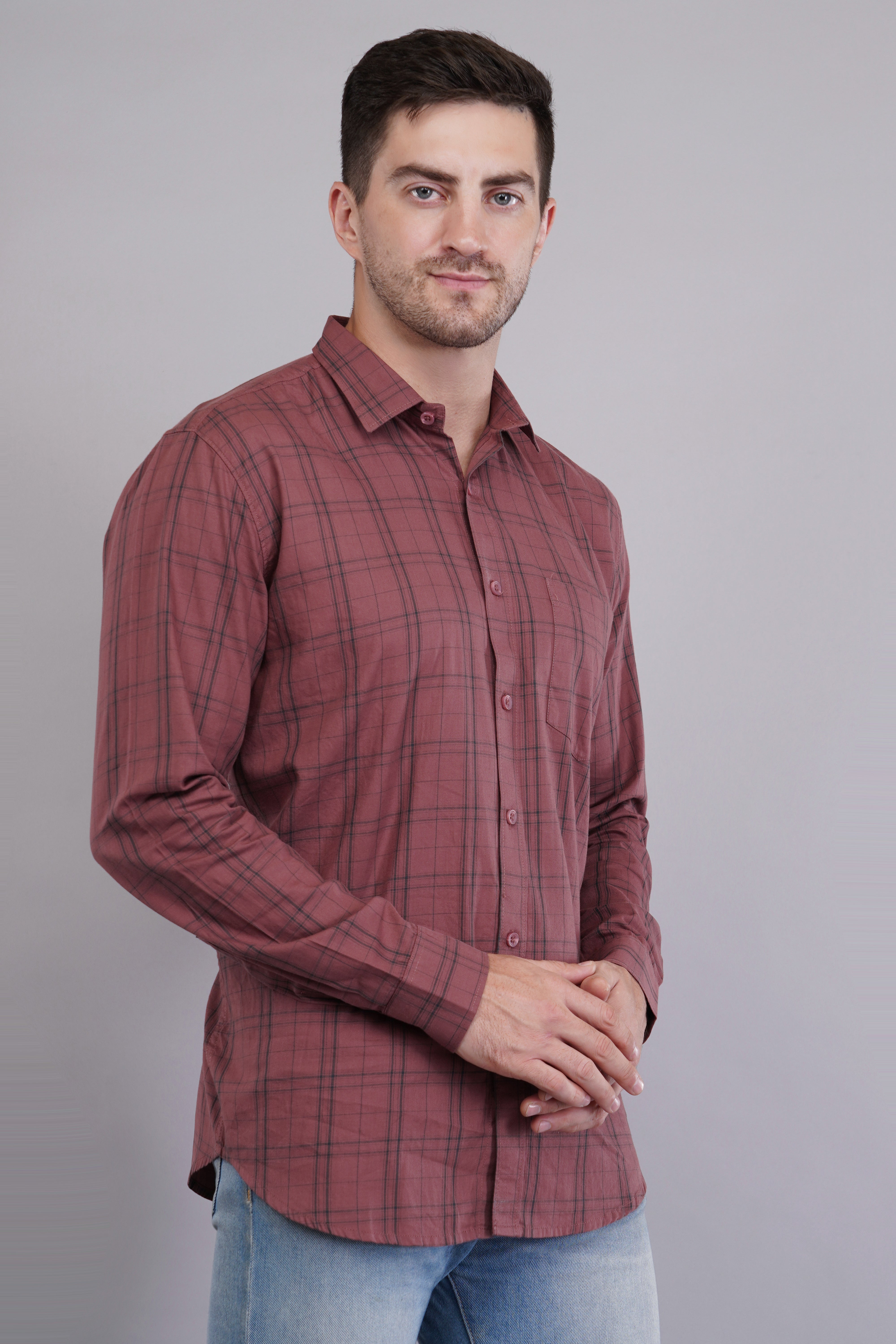 Terracotta Check Shirt