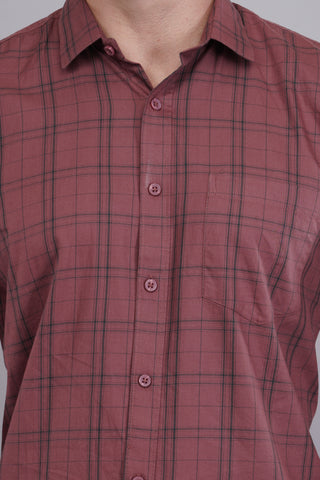 Terracotta Check Shirt