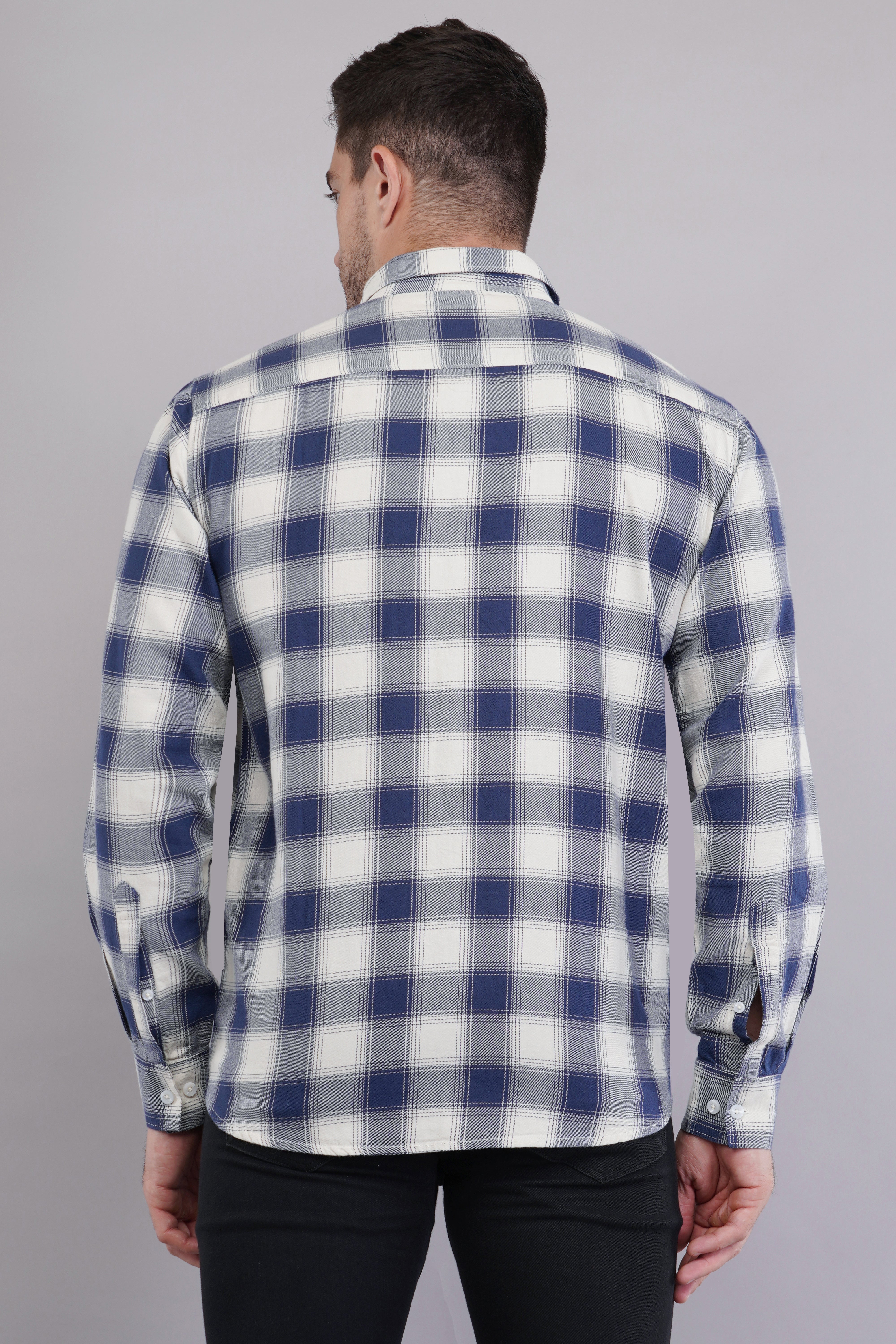 Navy Heritage Check Shirt