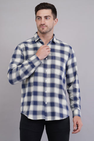 Navy Heritage Check Shirt