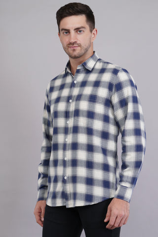 Navy Heritage Check Shirt