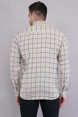 Sandstone Grid Check Shirt