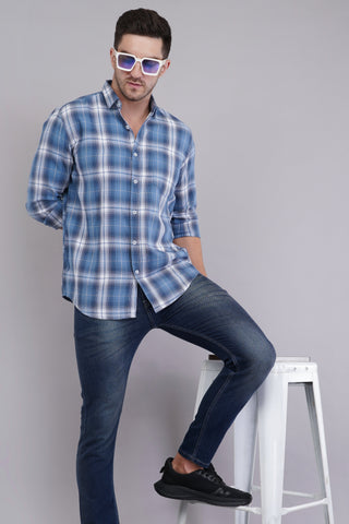 Azure Classic Check Shirt