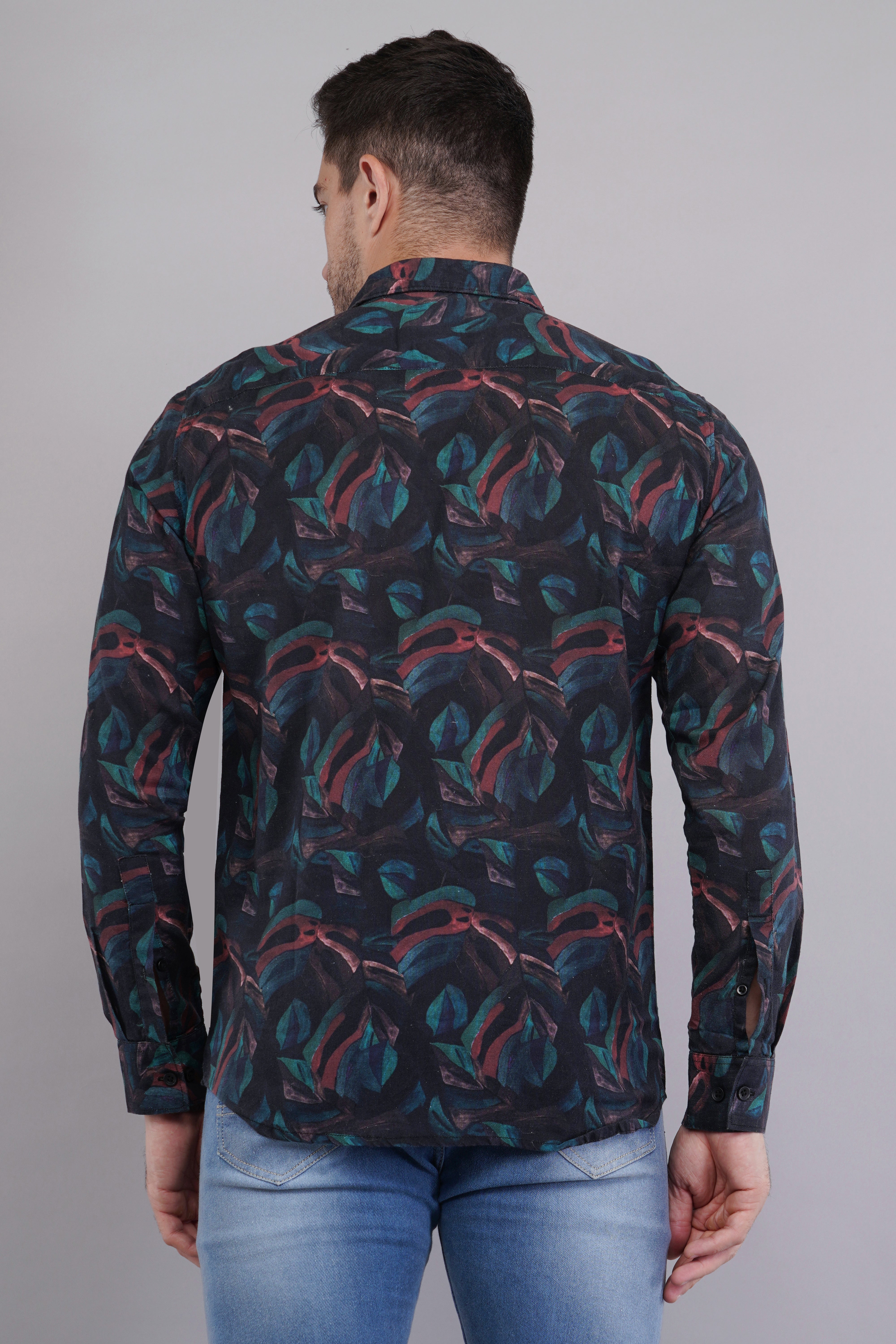 Midnight Flora Printed Shirt