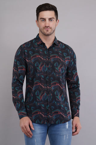 Midnight Flora Printed Shirt