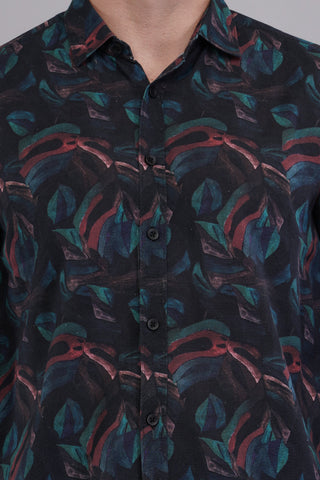 Midnight Flora Printed Shirt