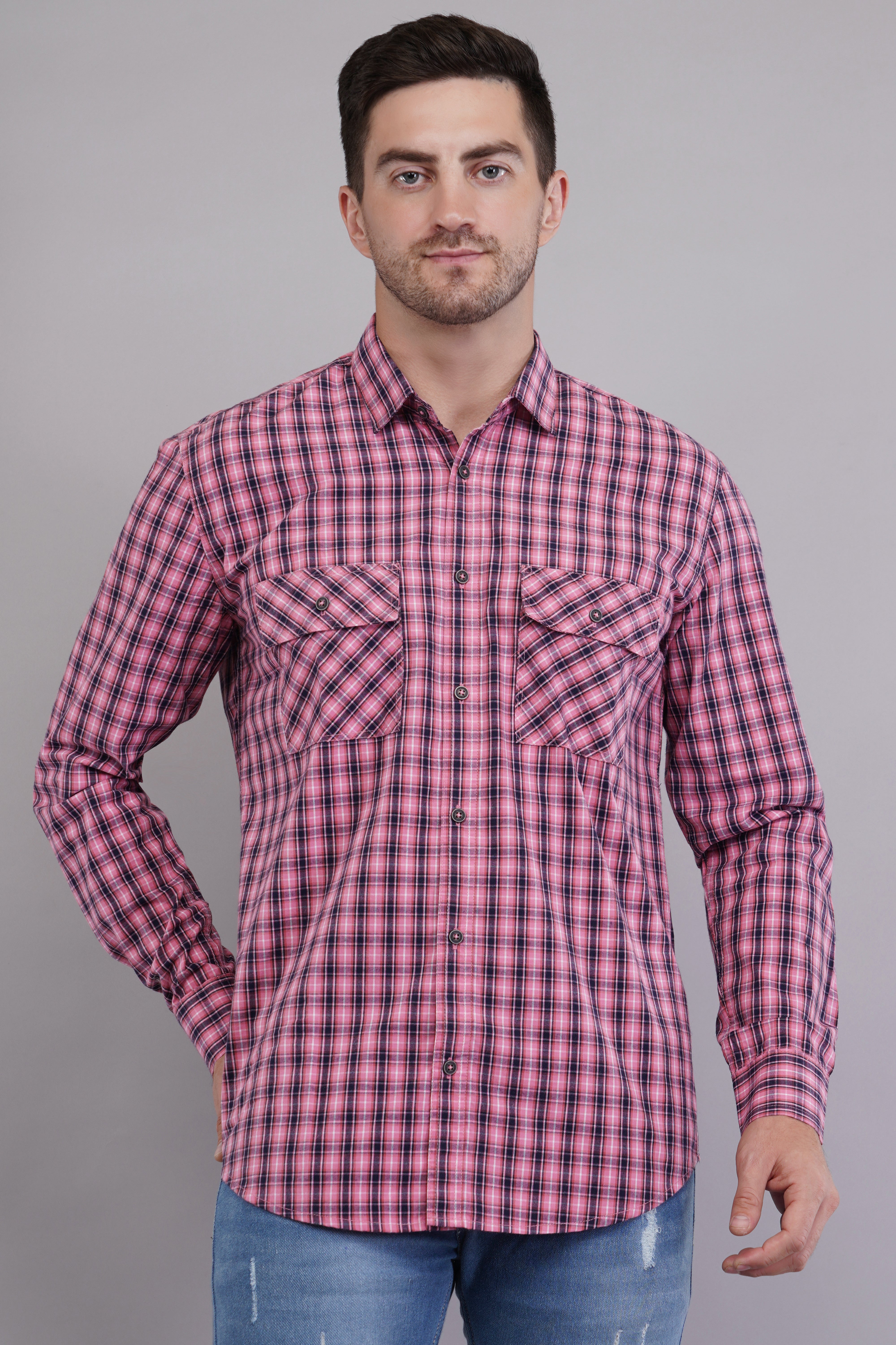 Urban Pink Check Shirt