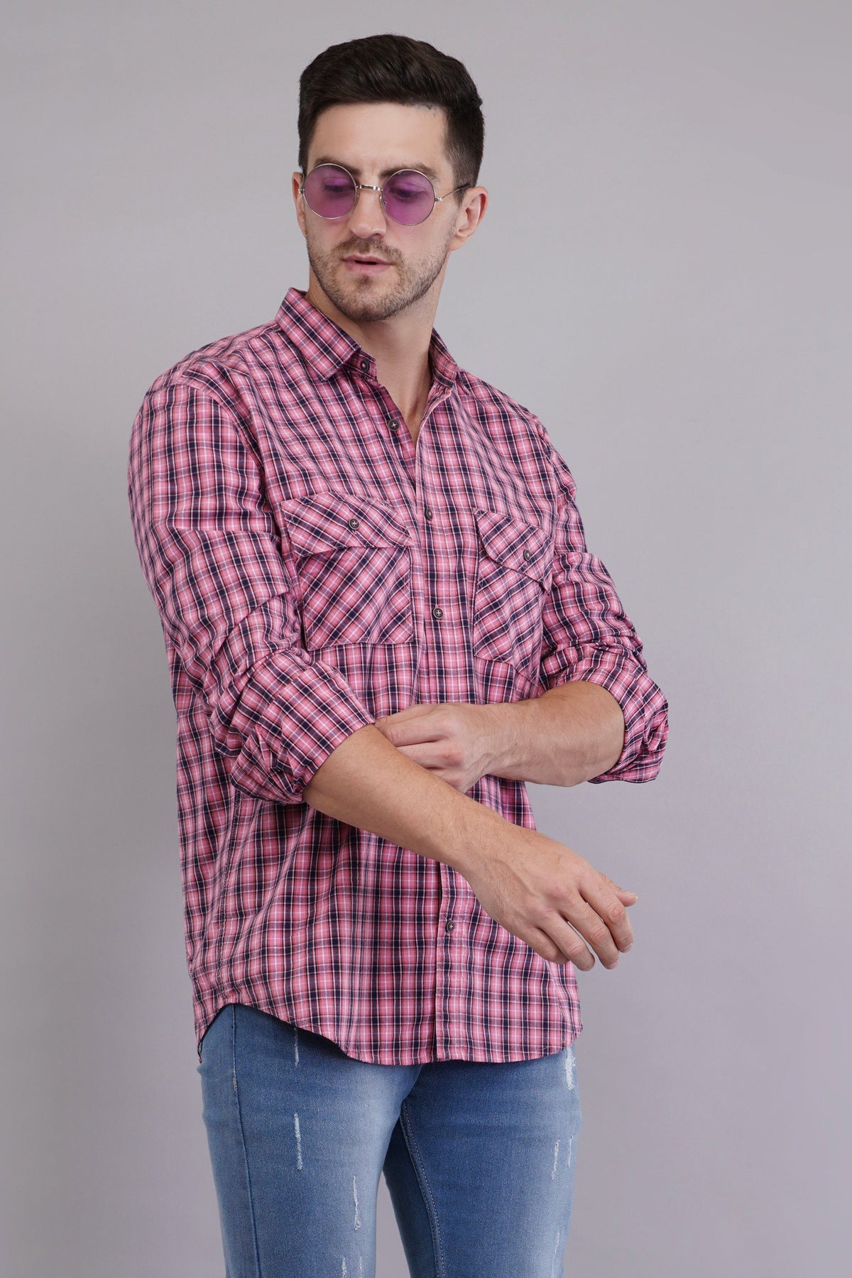 Urban Pink Check Shirt