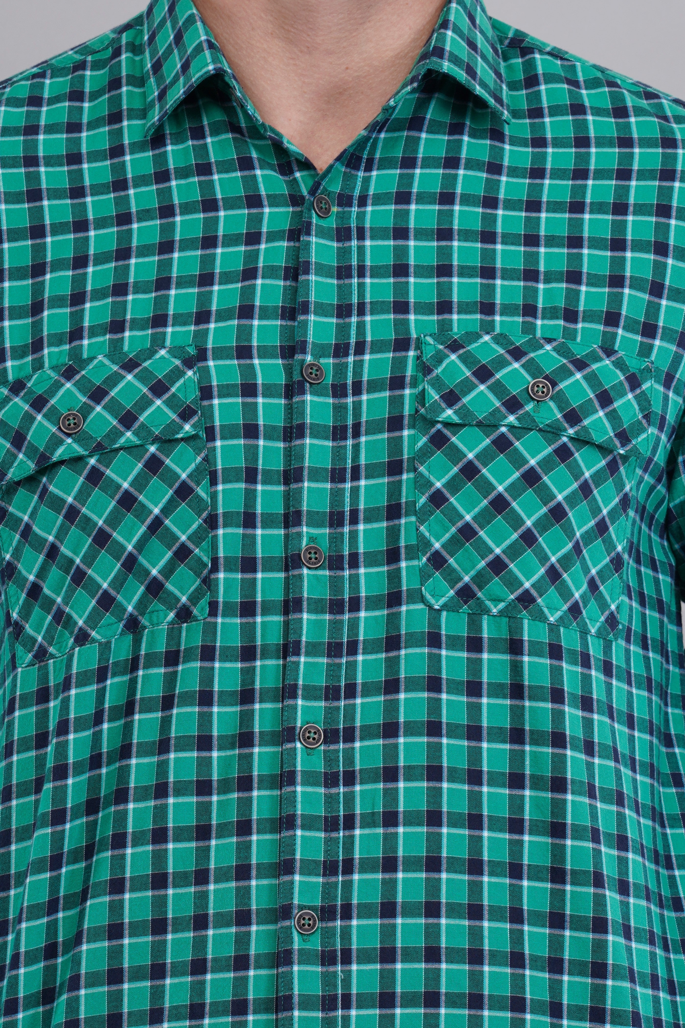 Green Check Shirt