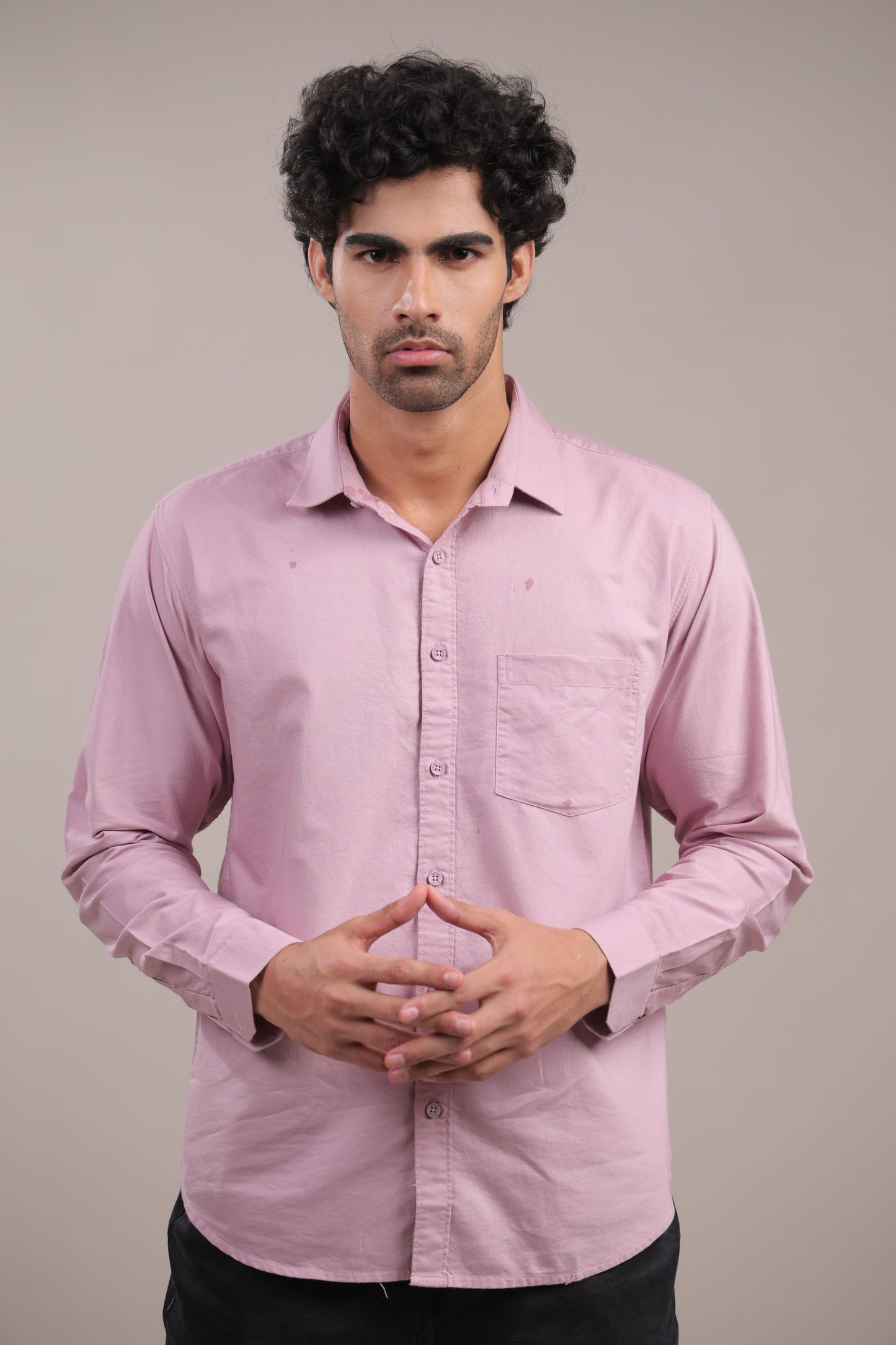 Niyam – Plain Pink Oxford Shirt - Binioz