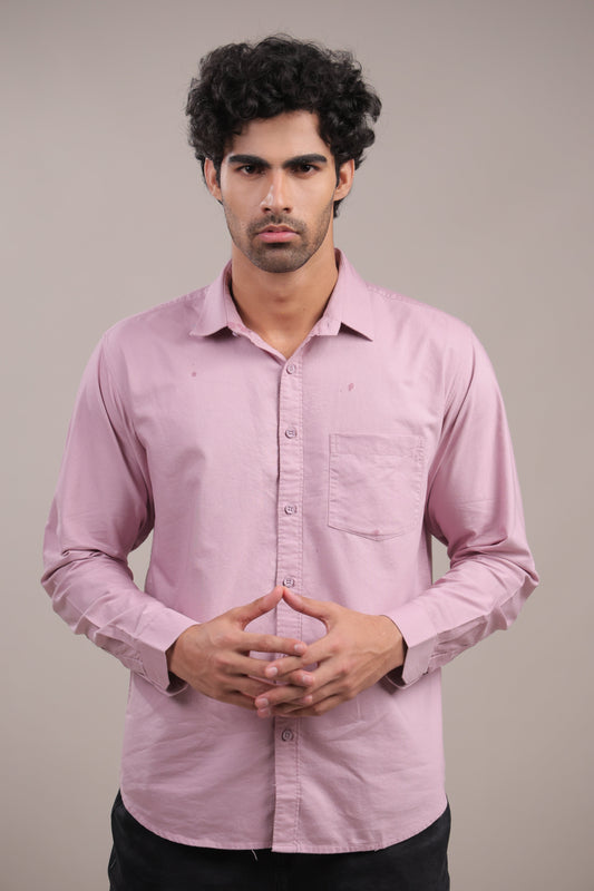 Niyam – Plain Pink Oxford Shirt - Binioz