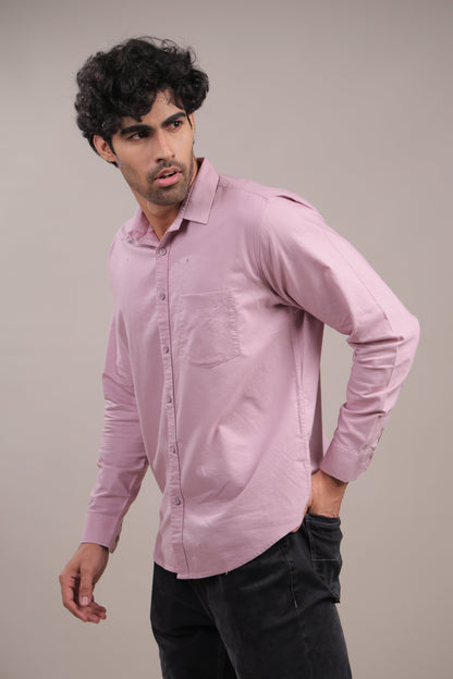 Niyam – Plain Pink Oxford Shirt - Binioz