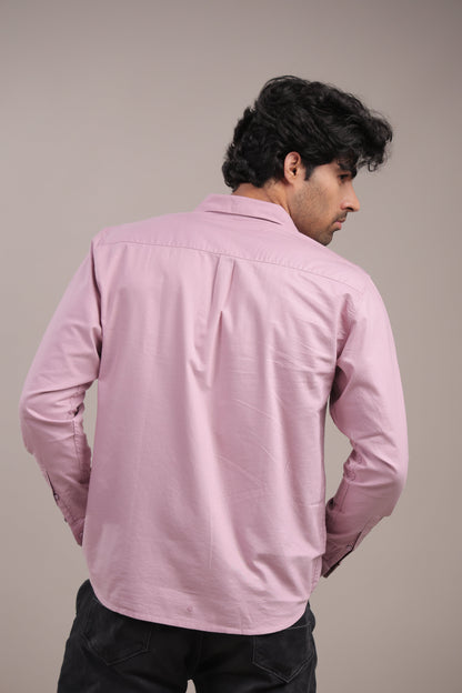 Niyam – Plain Pink Oxford Shirt - Binioz