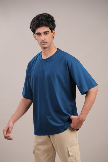 Shunya – Plain Blue T-Shirt - Binioz