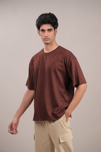 Shunya – Plain Brown T-Shirt - Binioz